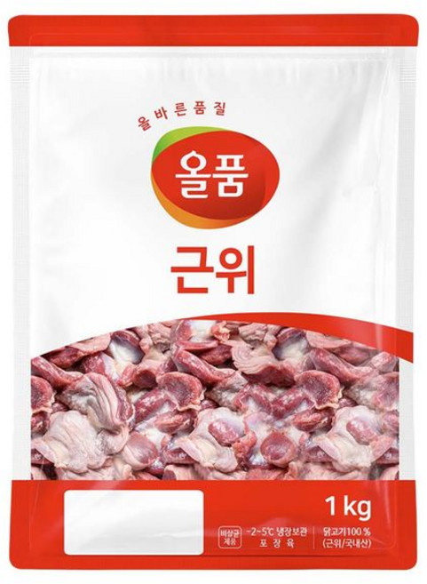 올품 국내산 냉장 닭근위, 1kg, 3개