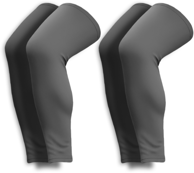 타이트엔드 윈터 기모 레그 슬리브, 2개, 그레이