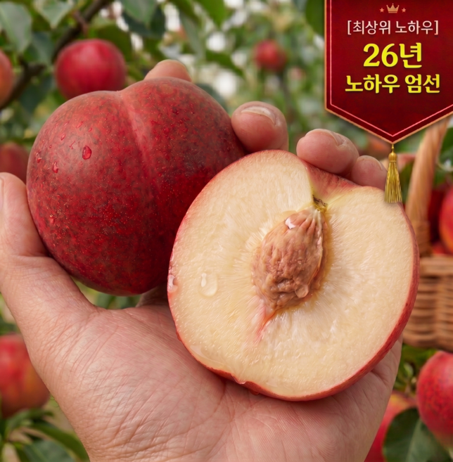 [26년첫수확] 귀빈전용 초고당도 신비복숭아 새벽수확, 1박스, 1kg (중과)