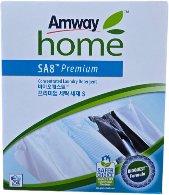 암웨이 SA8 바이오퀘스트 프리미엄 농축 분말세탁세제 본품, 3kg, 1박스
