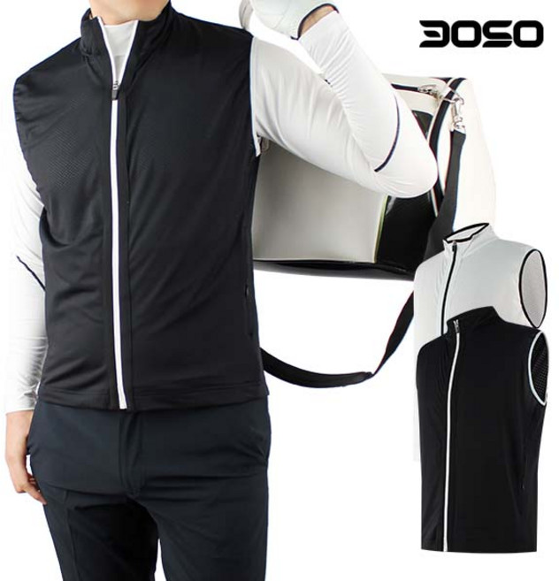 [삼공오공]골프웨어 남성 봄여름 경량 라인 골프조끼/KSEB