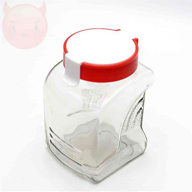 완자마트 원터치 유리 밀폐용기 970ml