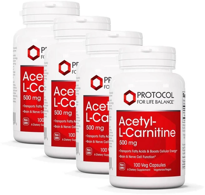 프로토콜 아세틸 L-카르니틴 500mg 캡슐 PROTOCOL FOR LIFE BALANCE Acetyl- L-Carnitine, 4개, 100정 - 쿠팡