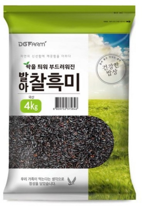 건강한밥상 발아찰흑미, 4kg, 5개