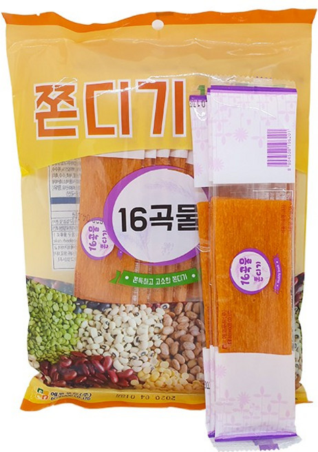 에코푸드 16곡물 쫀드기 210g, 1개