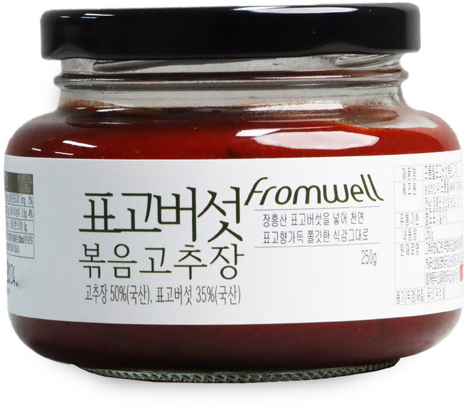 [프롬웰] 김인순제조 표고버섯 볶음고추장 250g, 1개