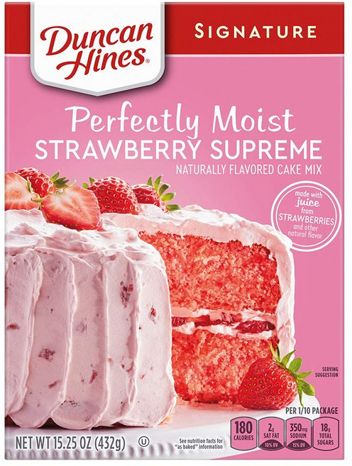 던컨하인즈 시그니처 스트로베리 수프림 모이스트 케이크 믹스, 432g, 1개