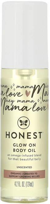 The Honest Company 글로우 온 바디 오일 무향 4.2 fl oz (124 ml) 2팩 - 쿠팡