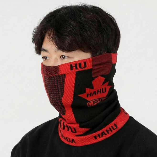 에코리즈 하후캐나다 멀티 넥워머, 레드, 10개