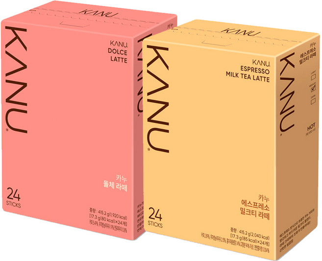 맥심 카누 돌체라떼 24T+밀크티라떼24T