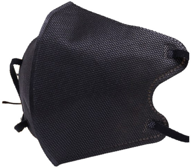 日系輕量3D立體口罩 修修臉 小臉口罩 KN95防護口罩 小顏透氣防拖妝, 1個, 黑, 10個裝