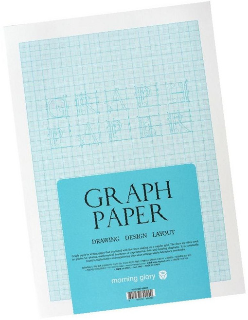 모닝글로리 A4 방안지 모눈종이 그리드 OC_0404TG