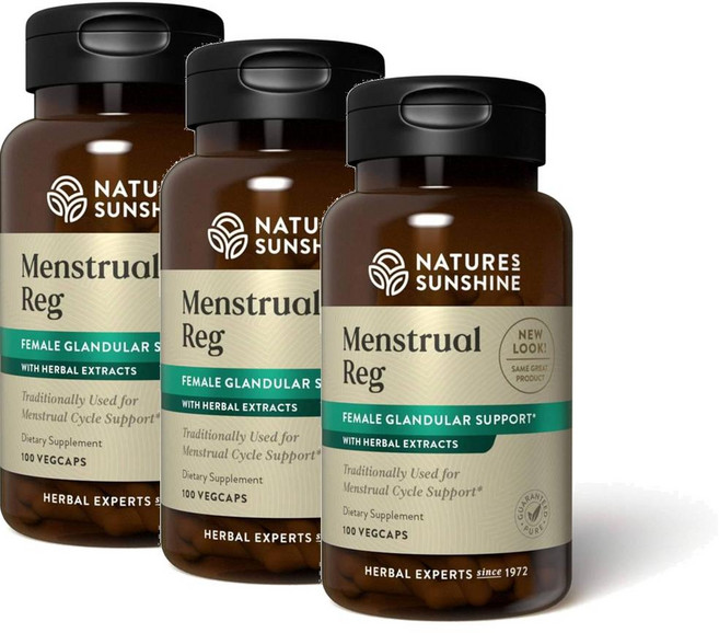네이처스 선샤인 허브 추출물 여성 그랜듈라 시스템 Nature's Sunshine Menstrual Reg, 3개, 100정