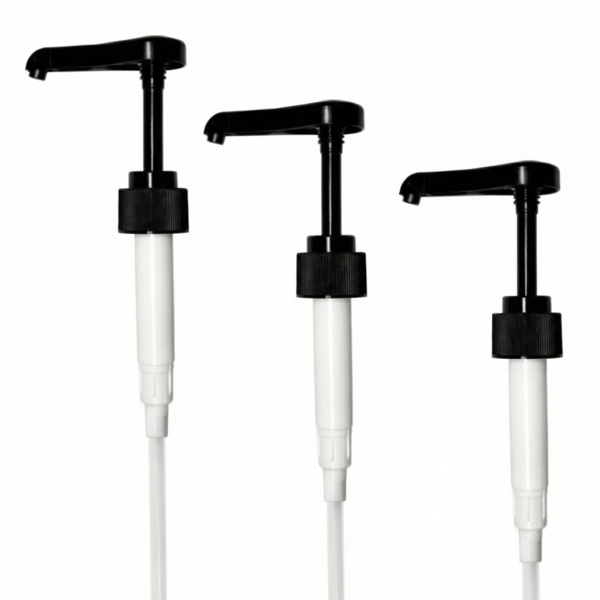 포모나 시럽 펌프 다빈치 토라니 대상 카페시럽 범용 7ml 안튀는 직하분사, 블랙, 3개