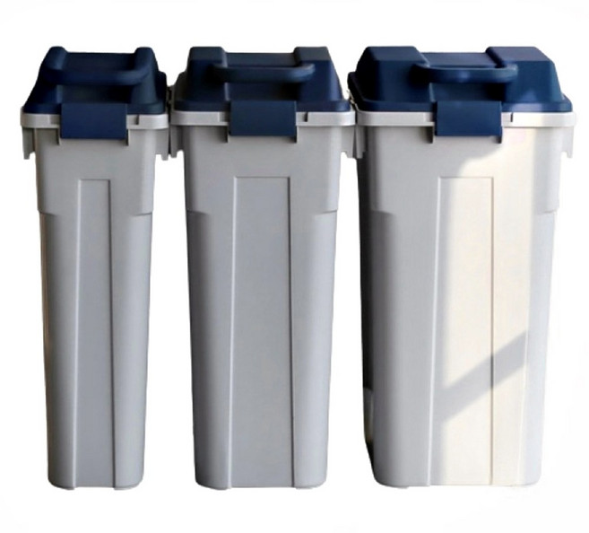 업소용 쓰레기통 슬림 휴지통 틈새 공간활용 밀폐 손잡이 3p세트