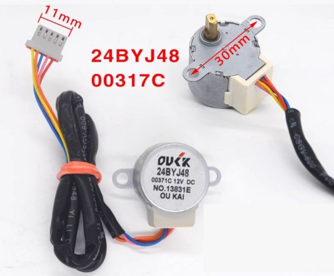 24BYJ48 00371C 12V DC 삼성 에어컨 스텝 모터 스윙 환기 수리, 한개옵션0, 1개