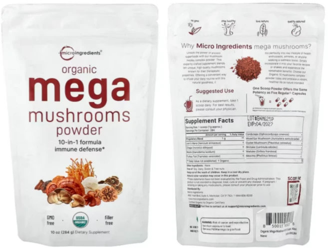 버섯 멀티 블렌드 파우더, 1개, 284g - 쿠팡