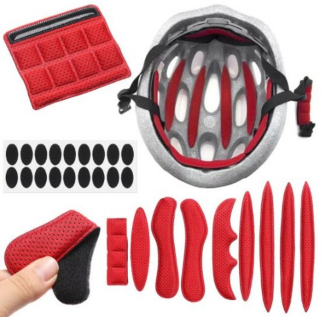 자전거 전동킥보드 헬멧 스폰지 인라인 안전모 스펀지 라이더 패드 내피, 블랙