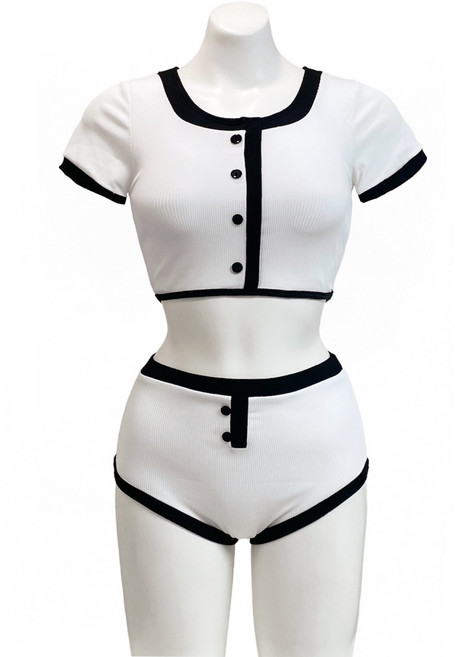 앨리스 아이보리SET 폴댄스 폴댄스의상 폴댄스웨어 폴웨어 비치웨어 비키니 수영복 세트