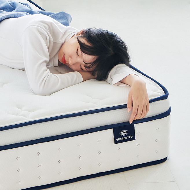 상일리베가구 씨엘 단단한 하드 본넬 유로탑 침대 매트리스 Q, 화이트, 329mm, 중간 단단함