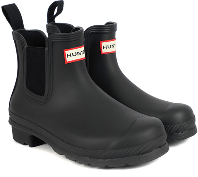 헌터 레인 부츠 여성 오리지널 첼시 블랙 WFS2078RMA-BLK