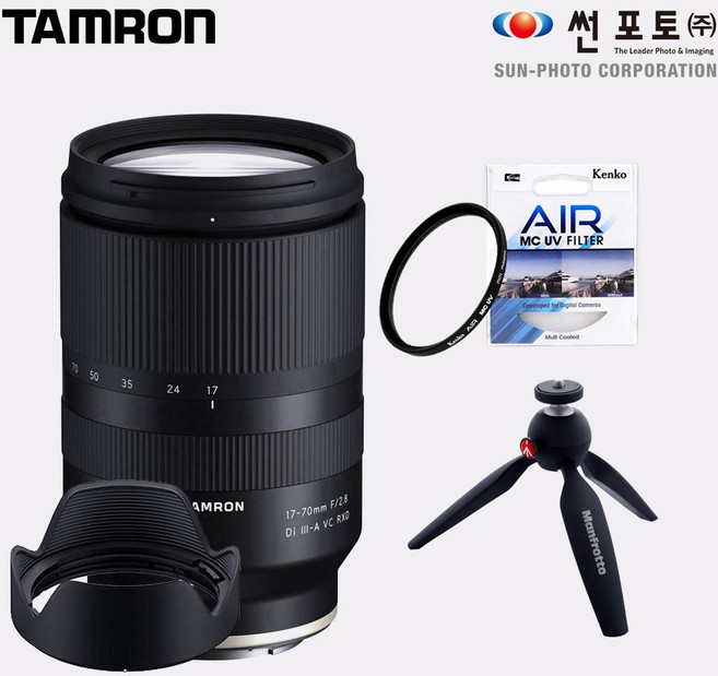 탐론 17-70mm F2.8 VC RXD B070 소니 E, 렌즈 + AIR MC UV(67)+맨프로토 PIXI