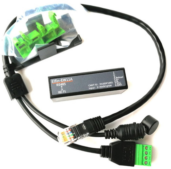 직렬 포트 RS485 EW11A 데이터 프로토콜 변환기 ELFIN WIFI 장치 모듈 MODBUS 통한 전송 WIFI를 서버, 07 built in wifi W pin, 1개