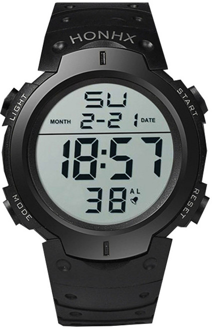 스포츠 레져 LED 알람 방수 부모님 군인 학생 큰 화면 디지털 전자 손목 시계