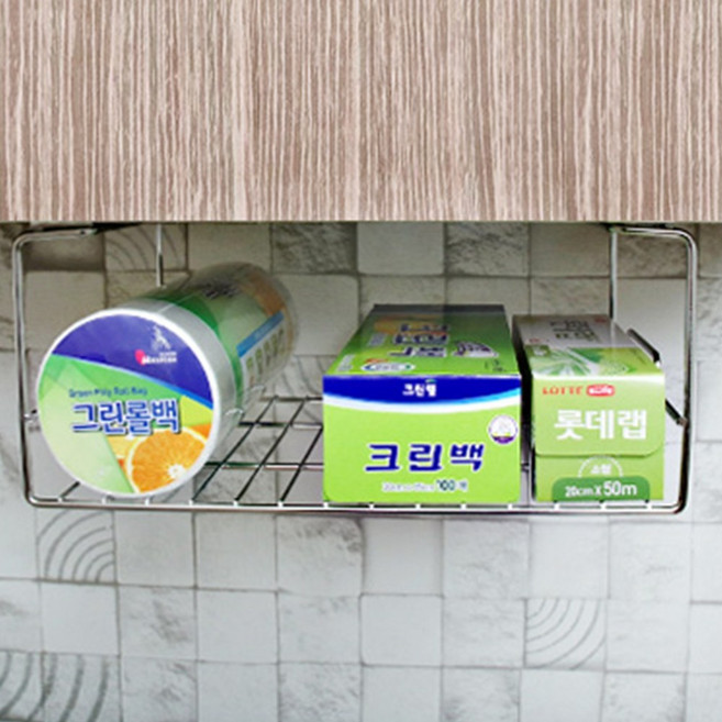 주방 싱크대 선반 스틸 상부장 선반 공간활용 클립 언더 스테인리스 무타공