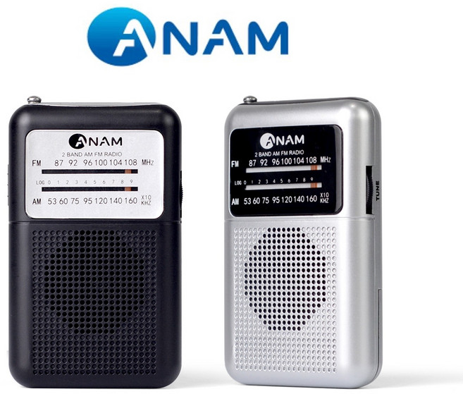 아남 고감도 휴대용 라디오 AR01 고출력 FM AM 수신 아날로그 방식, 블랙