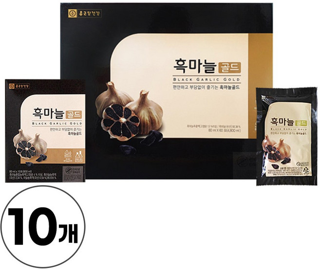 종근당건강 발효 흑마늘 발효마늘 흑마늘추출액 흑마늘즙, 4.8L, 10개