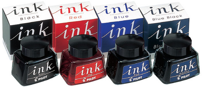 파이롯트 만년필용 병잉크 INK-30 30ml, B/블랙