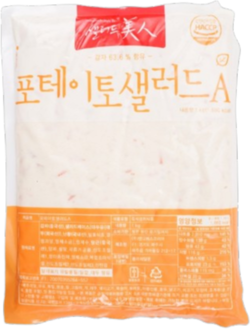 샐러드미인 포테이토샐러드(감자샐러드) 1kg, 4개