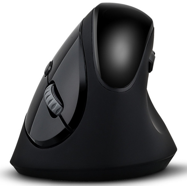 PANWEST 무선 버티컬마우스, PW-999, 블랙