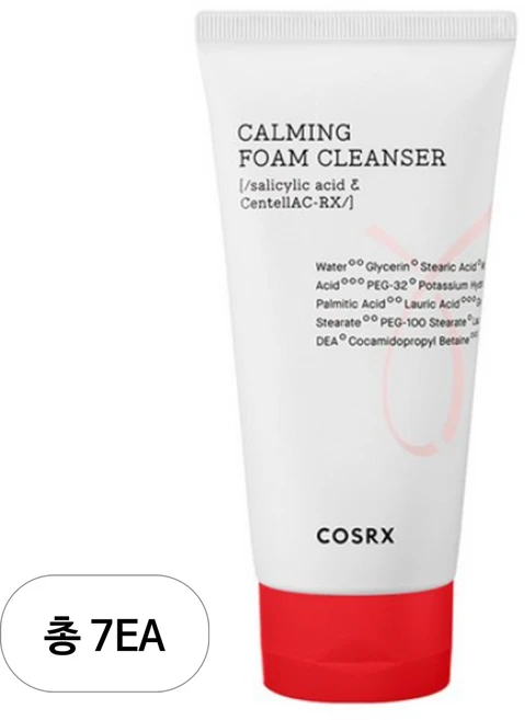 코스알엑스 에이씨 컬렉션 카밍 폼 클렌저, 150ml, 7개 - 쿠팡