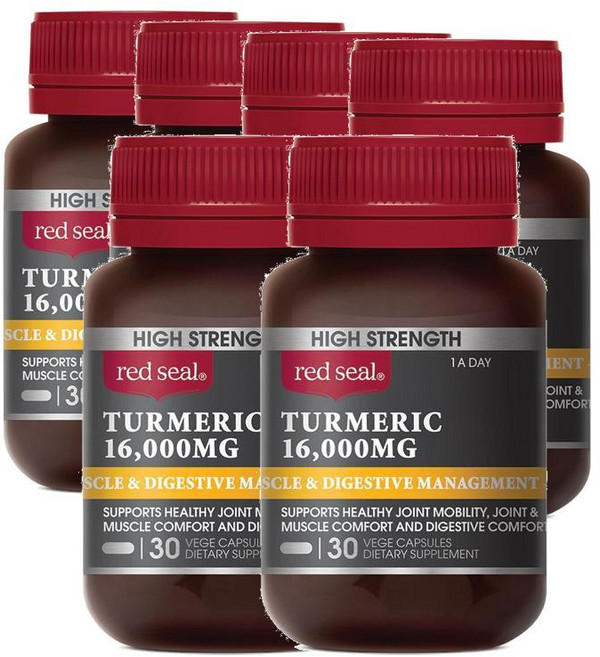레드씰 터메릭 16000mg 캡슐 Red Seal Turmeric, 6개, 30정