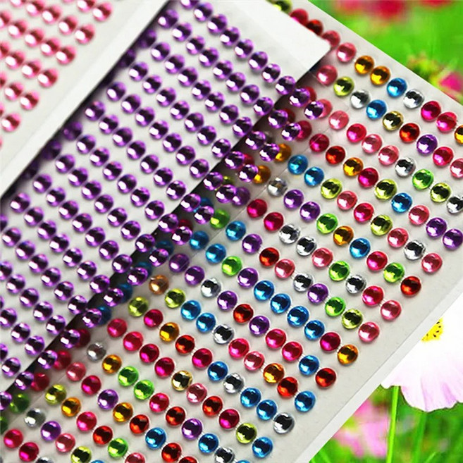 접착비즈스티커 비즈스티커 큐빅스티커 보석스티커 어린이집 유치원 초등학교 만들기재료 핸드폰꾸미 만들기재료 네일아트, 1개, 29번