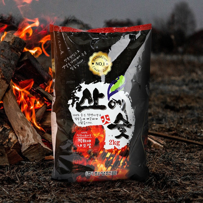 화성 산에숯 2kg, 1개