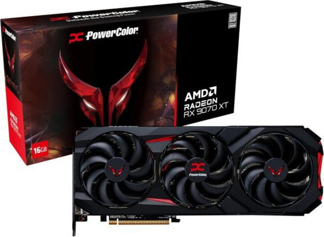 파워컬러 레드 데빌 AMD 라데온 RX 9070 XT 16GB GDDR6, 9070 XT Red Devil, 1개