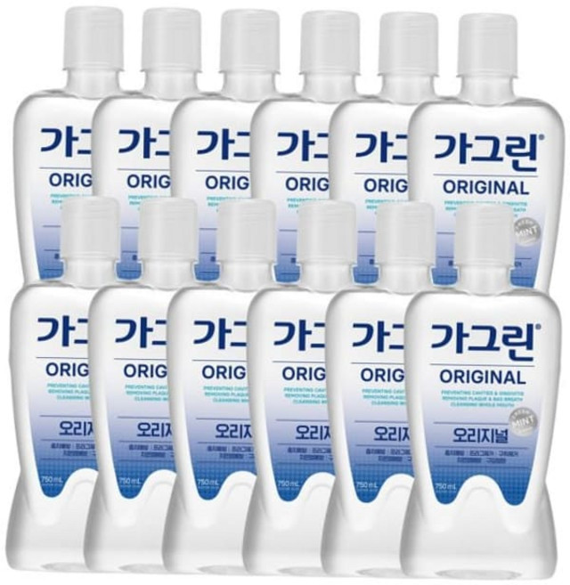 가그린제로 가그린 오리지날 구강청결제 750ml x12개(한박스)