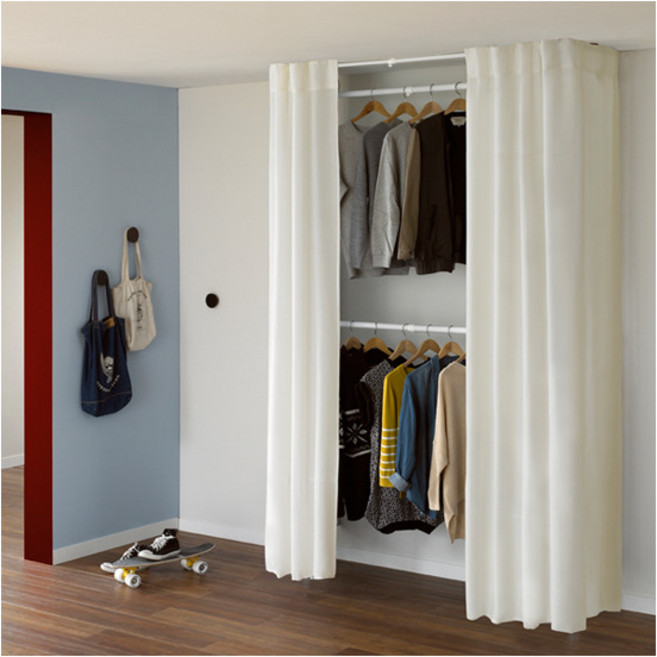 왕자행거 어바웃 드레스룸 2p 밀폐기본형 플레인 커튼 행거 751PW, 1.크림화이트-751(PW)