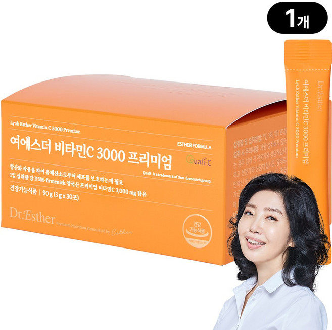 [본사직영] 여에스더 비타민C 3000 프리미엄 (하루 한 포 3 000% 고함량), 30회분, 1개