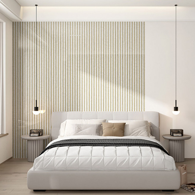 살림장인 판판해서 더 고급스러운 붙이는 템바보드 우드 단열 시트지 벽지 10개입, 화이트