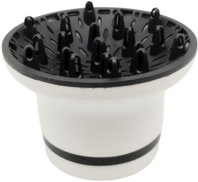 髮克希 大口徑風罩烘罩 適用99%吹風機, 白色, 90%以上吹風機可裝