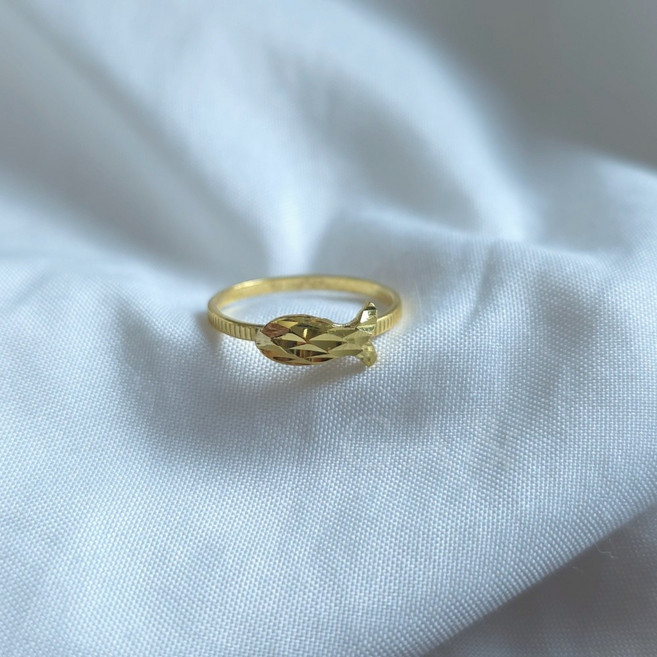 가앤 24k순금 쁘띠 컷 물고기 반지 1.875g