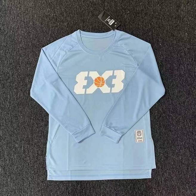 등산티셔츠 아메리칸 농구 슈팅 슈트 긴팔 빠른 건조 트레이닝 얇은 티셔츠 프린트 루즈 웜 업 저지 스포츠 [호환]