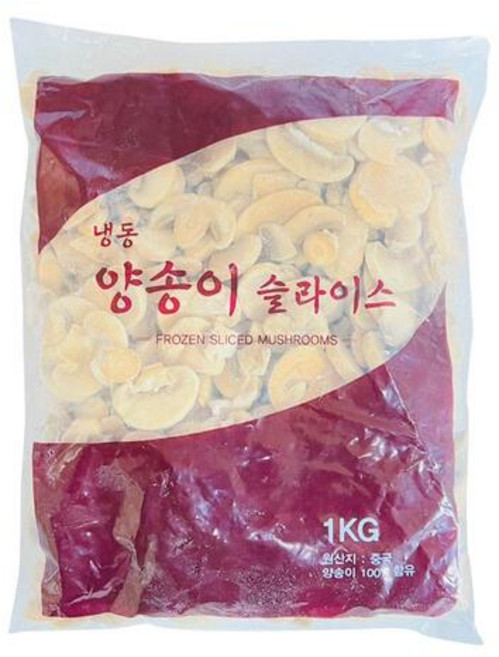 신정푸드 냉동양송이슬라이스 1kg, 1개