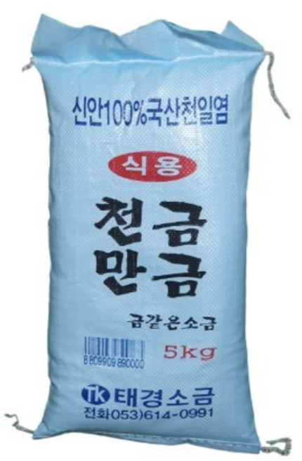 신안100% 국산 천일염5kg 국산소금5kg 왕소금5kg, 5kg, 1개