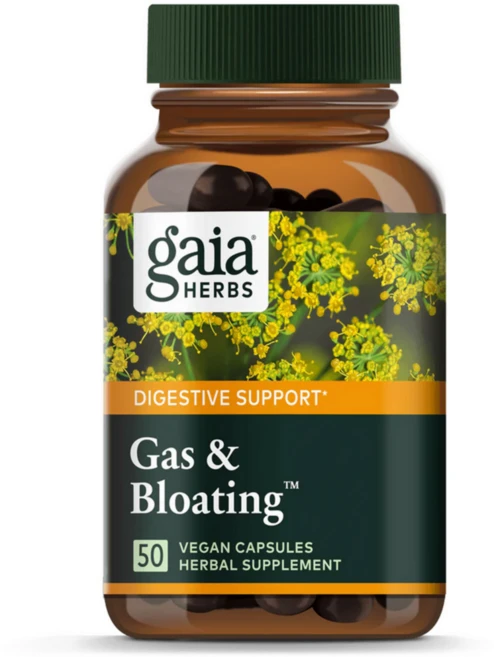 가이아 허브 가스앤블로팅 소화 허브 포뮬라 Gaia Herbs Gas & Bloating, 1개, 50정 - 쿠팡
