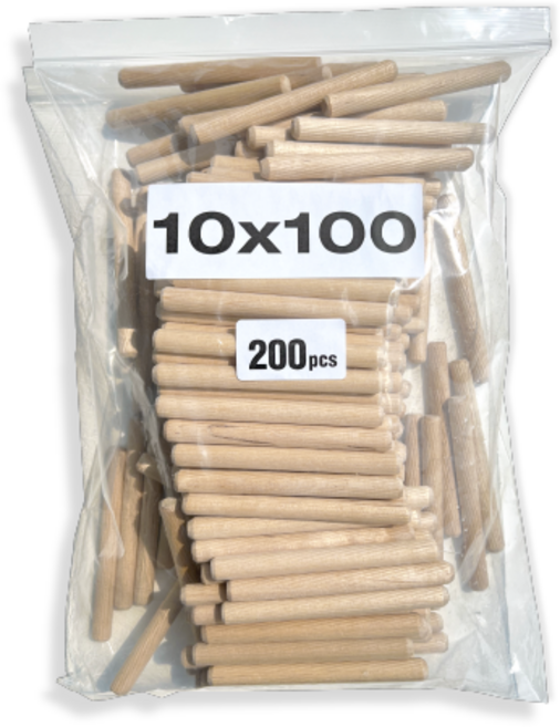 포블리스 목다보 목심 나무못 10mm, 10x100 200개